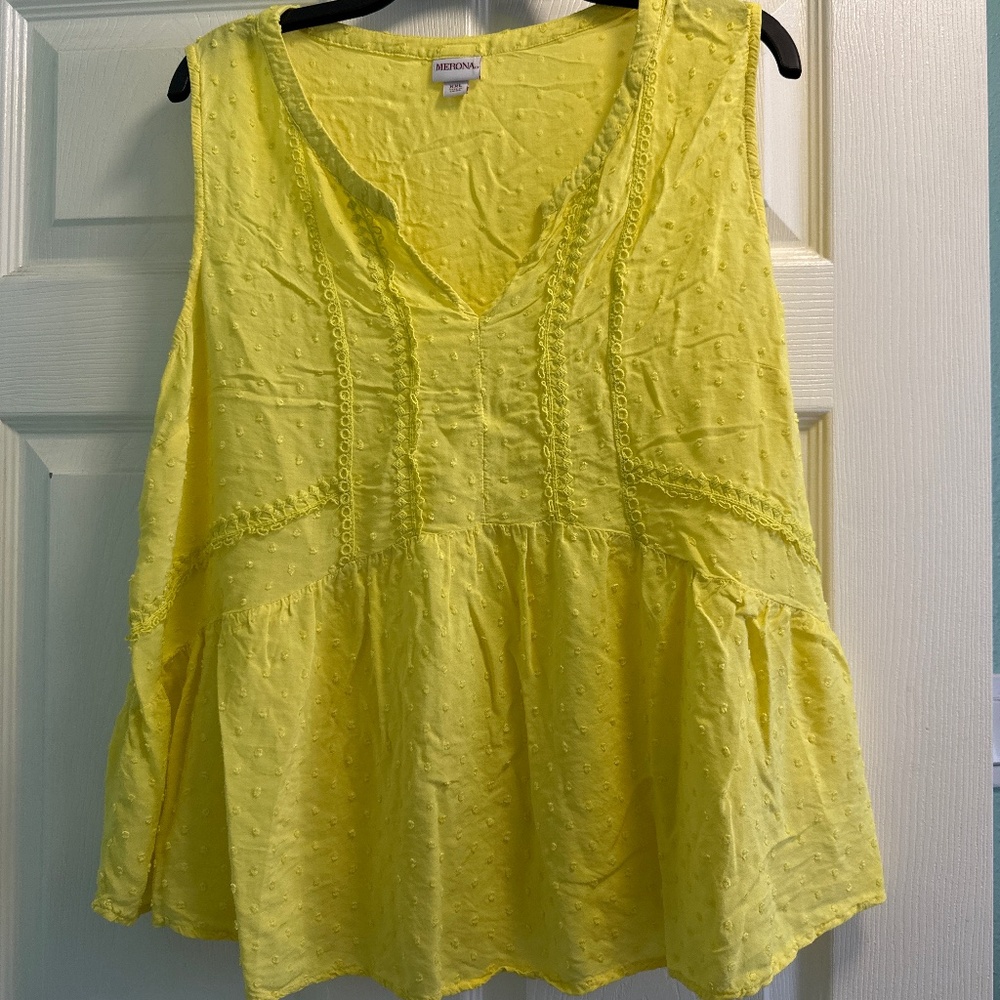 Merona yellow top